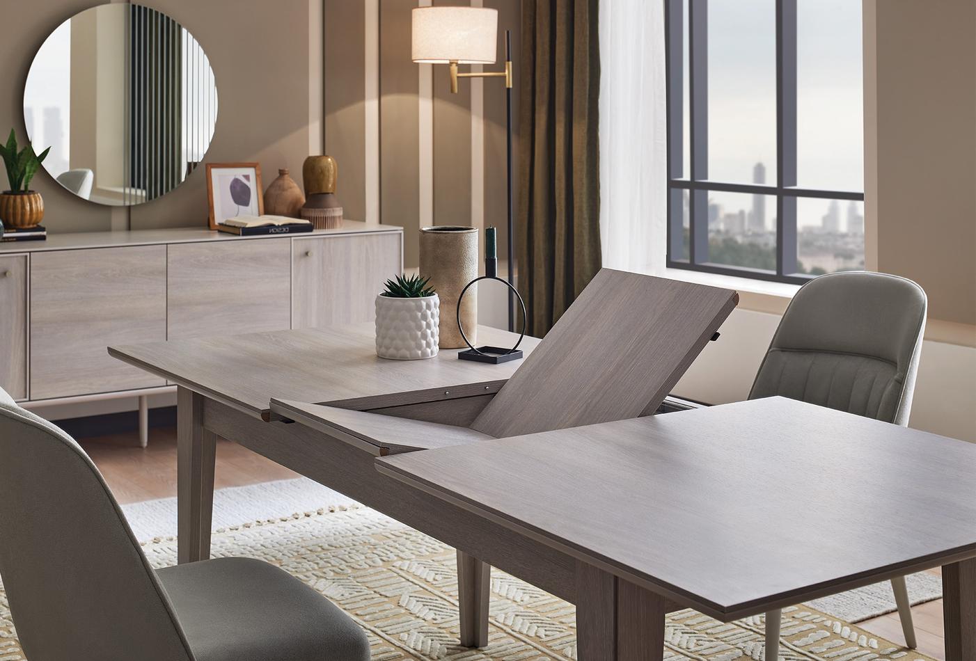 Basel extendable dining table