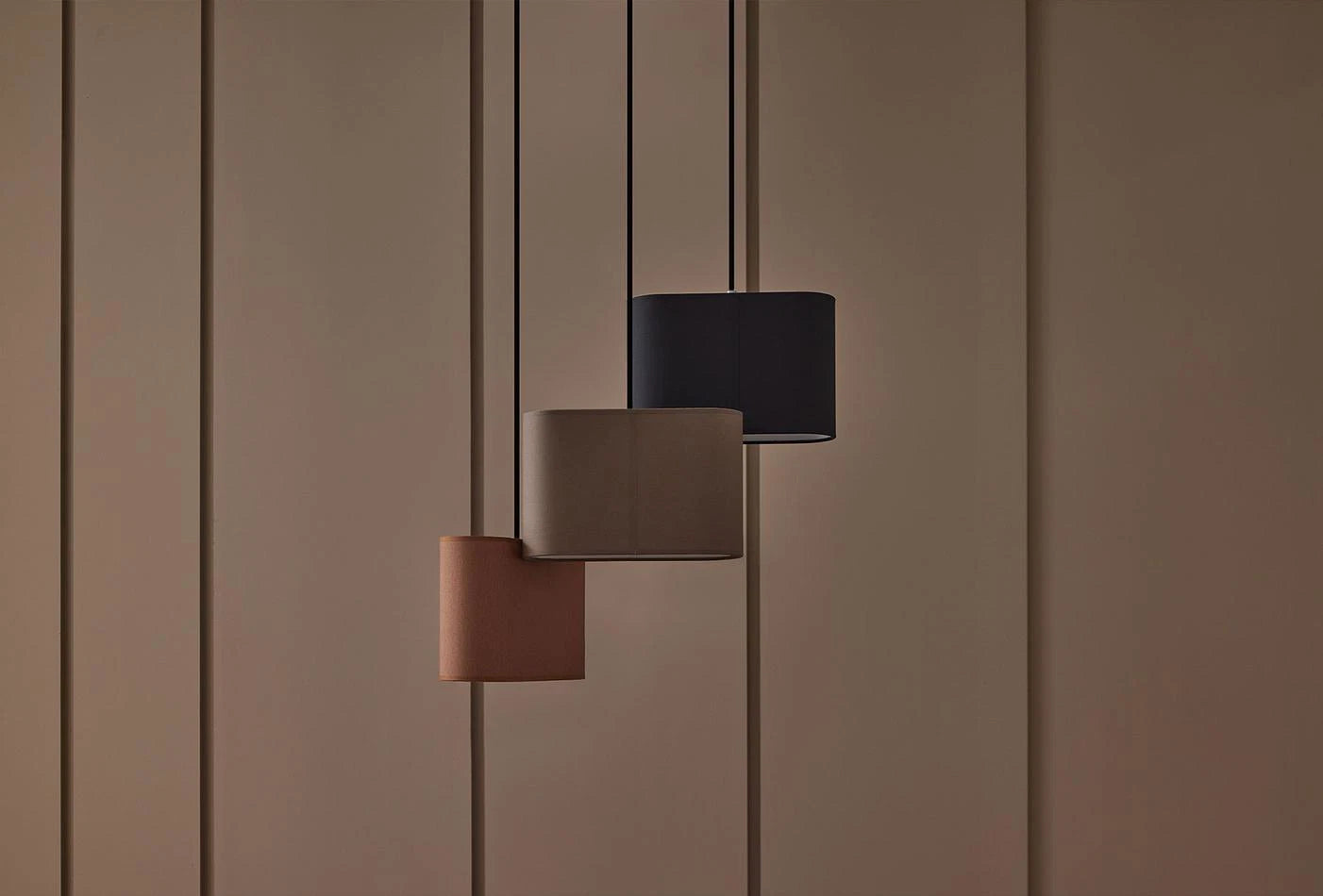 Linen pendant lamp