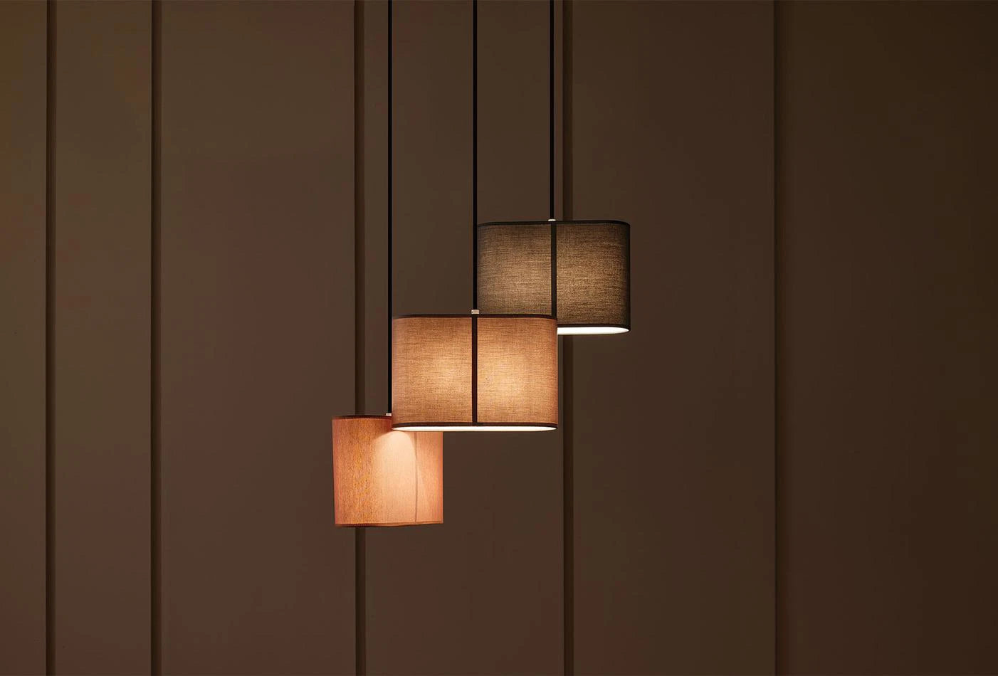 Linen pendant lamp