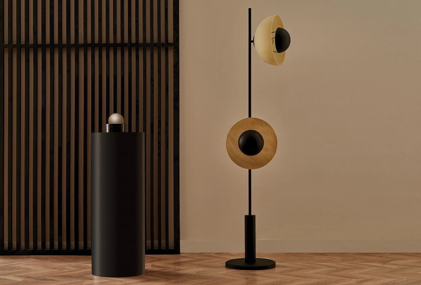 Evora double floor lamp