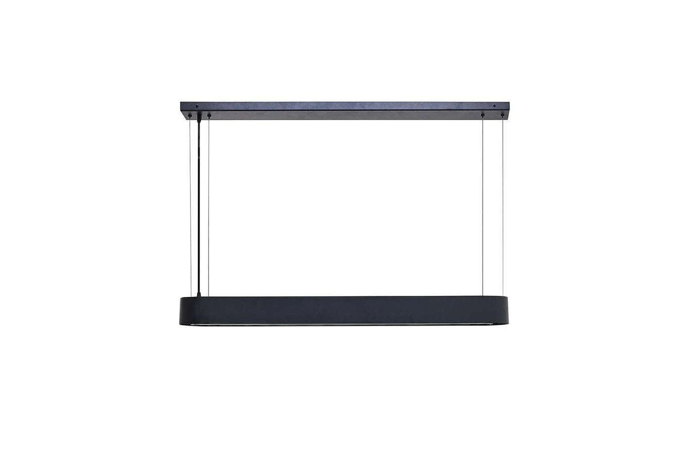 Linen elongated pendant lamp