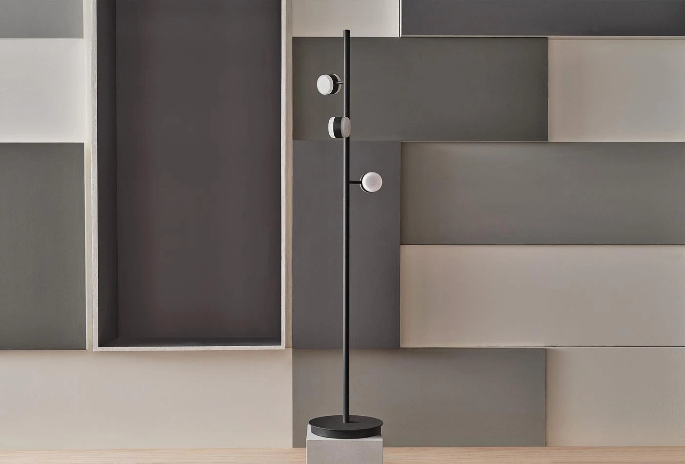 Oblo triple floor lamp