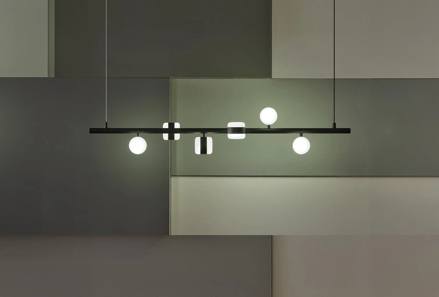 Oblo six-hole pendant lamp