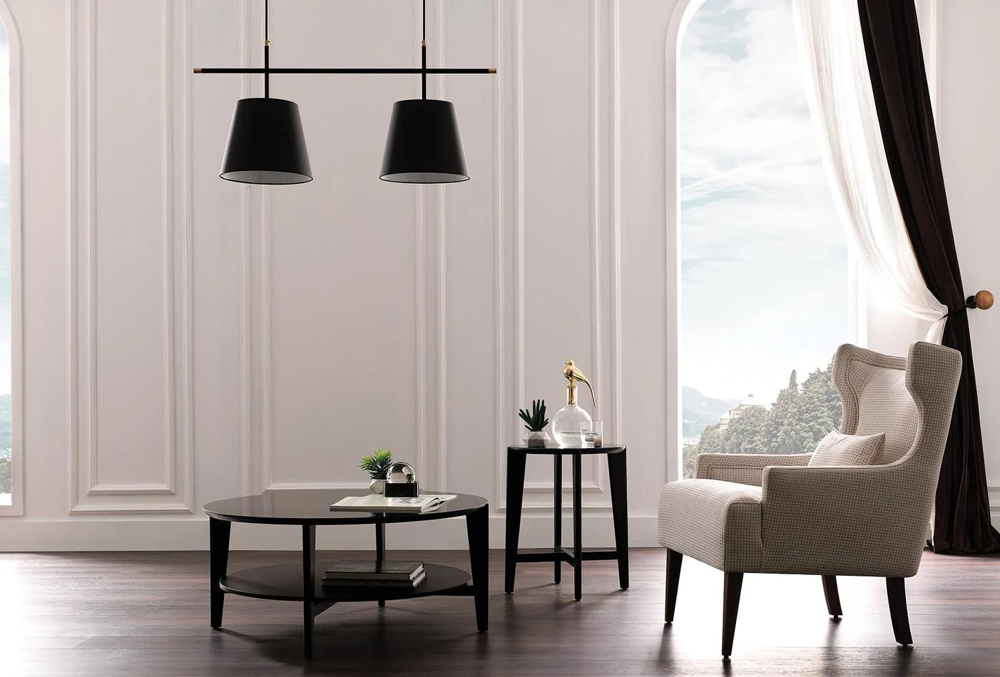 Sera double pendant lamp
