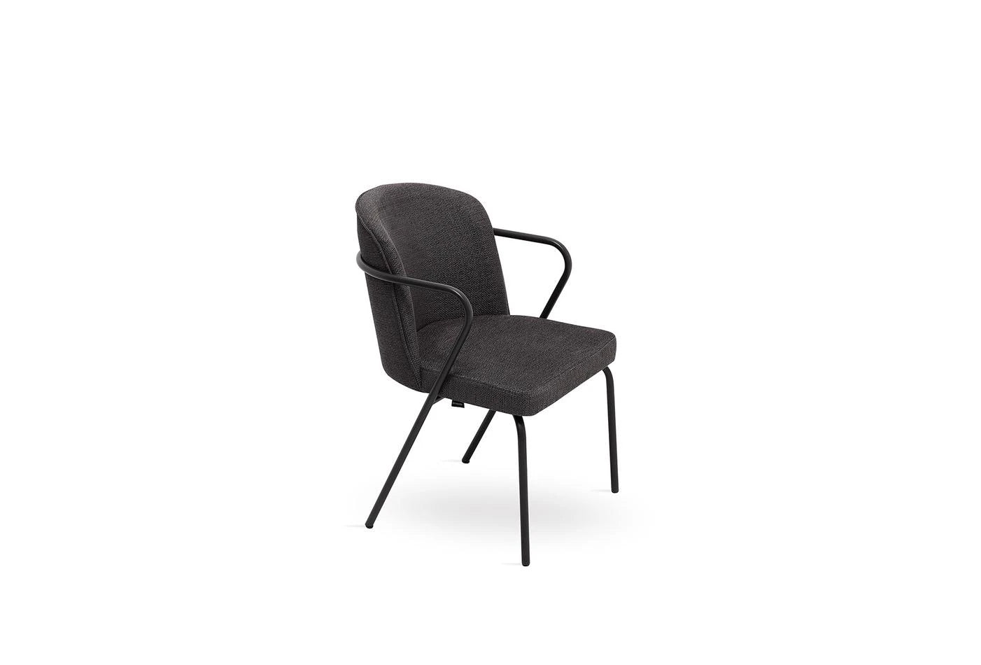 Berta dining chair with metal legs