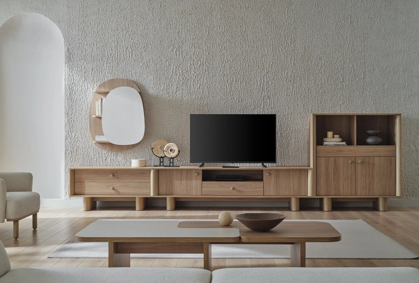 Perge polcos szekrénysor